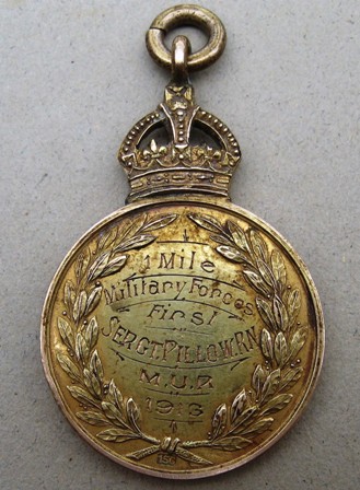Military Forces Medal won by R N Pillow.
